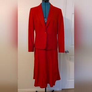 Vintage Pendleton Skirt Suit Blazer Set 100% Virgin Wool Size 12